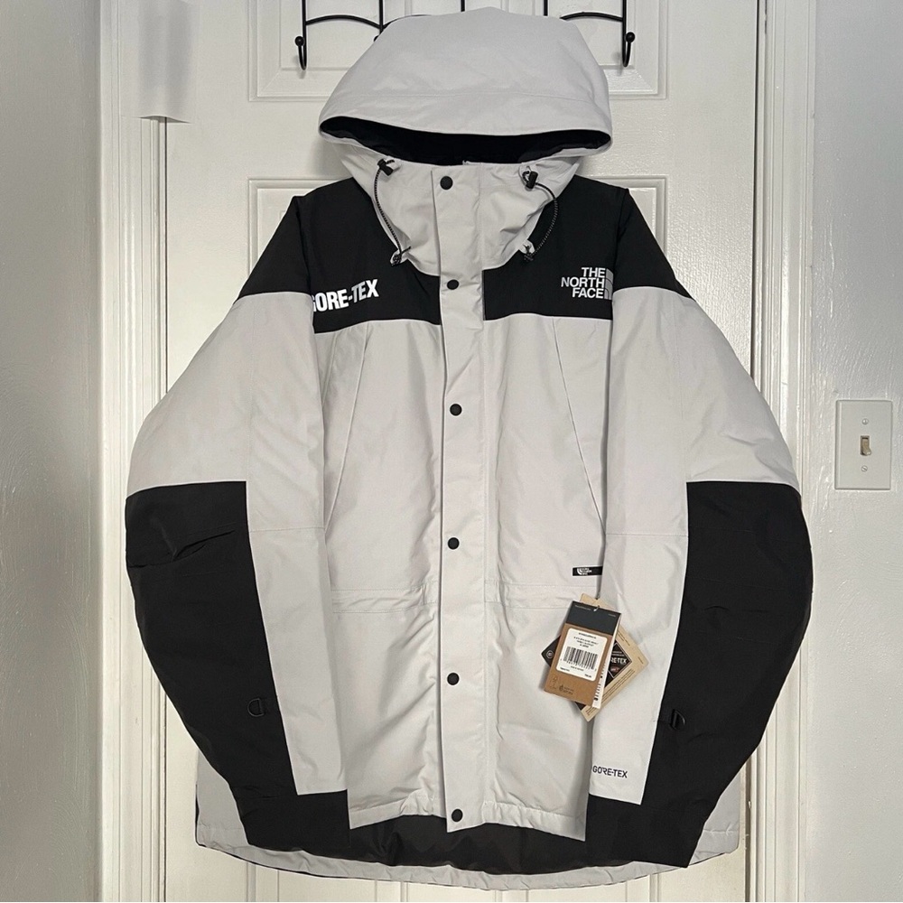 Men's The North Face GORE TEX GTX Mountain Full Zip Hooded Dryvent Jacket White